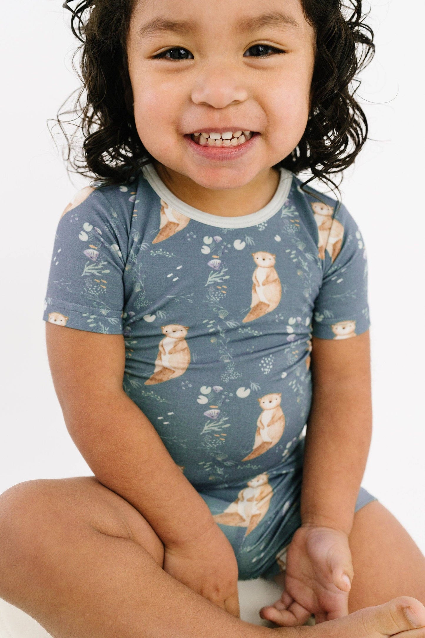 Otter Pals Bamboo Shorts Set