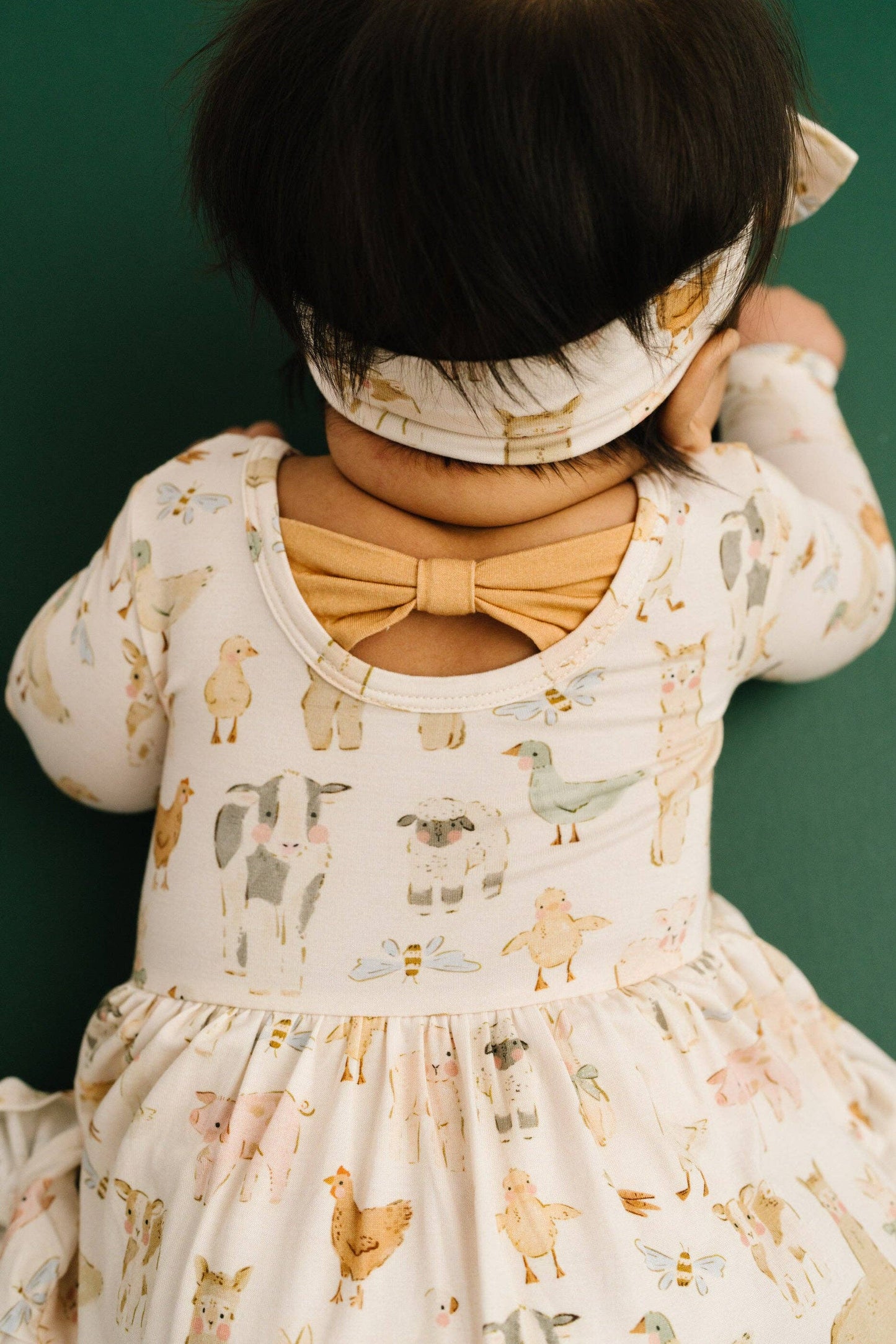 Spring Farm Long Sleeve Bodysuit Bamboo Dress