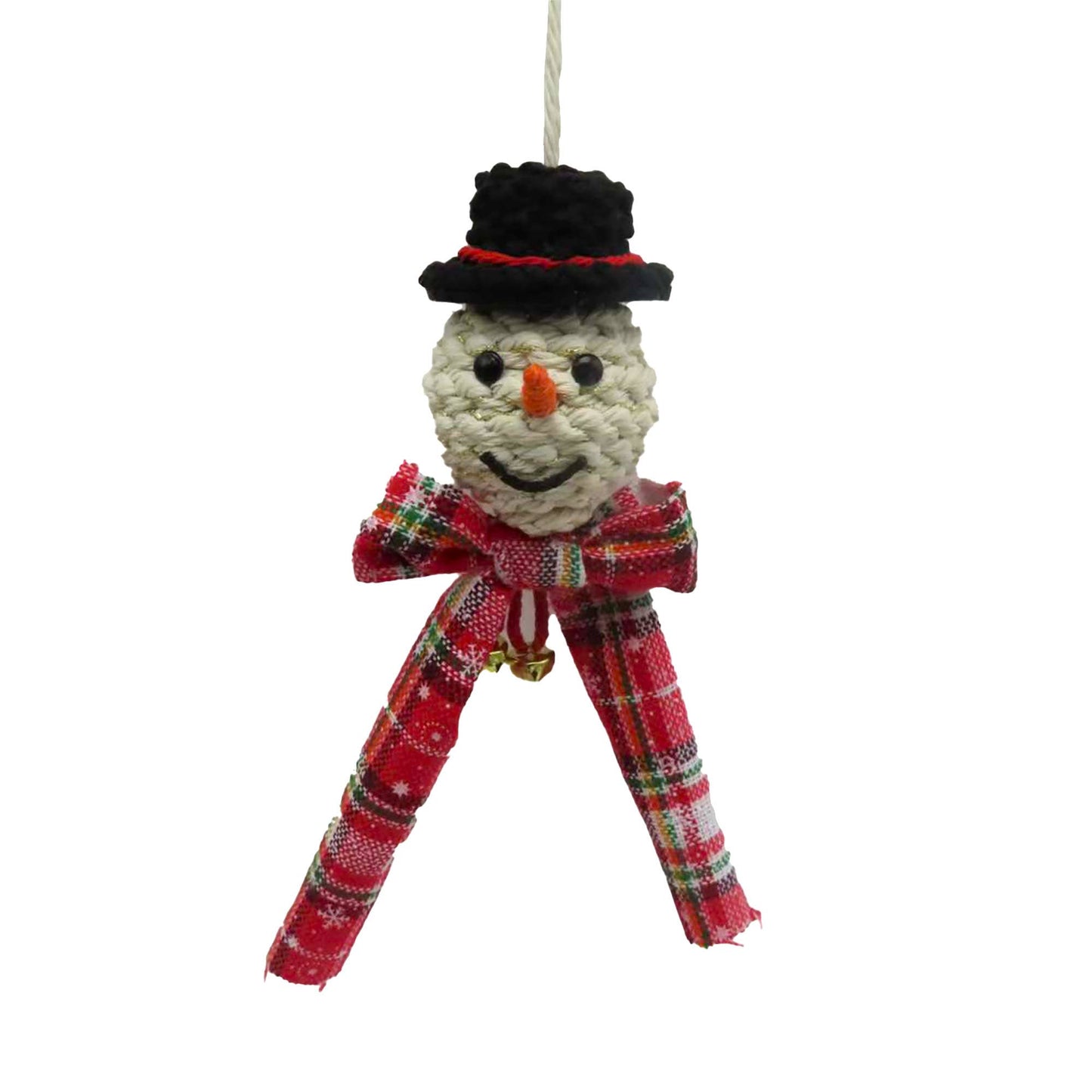 Knotted Snowman Ornament