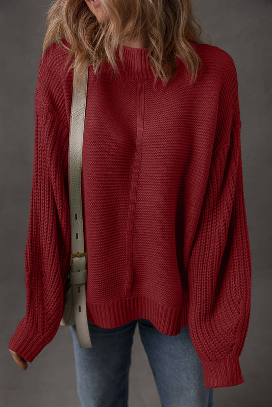 Red dahlia Sweater