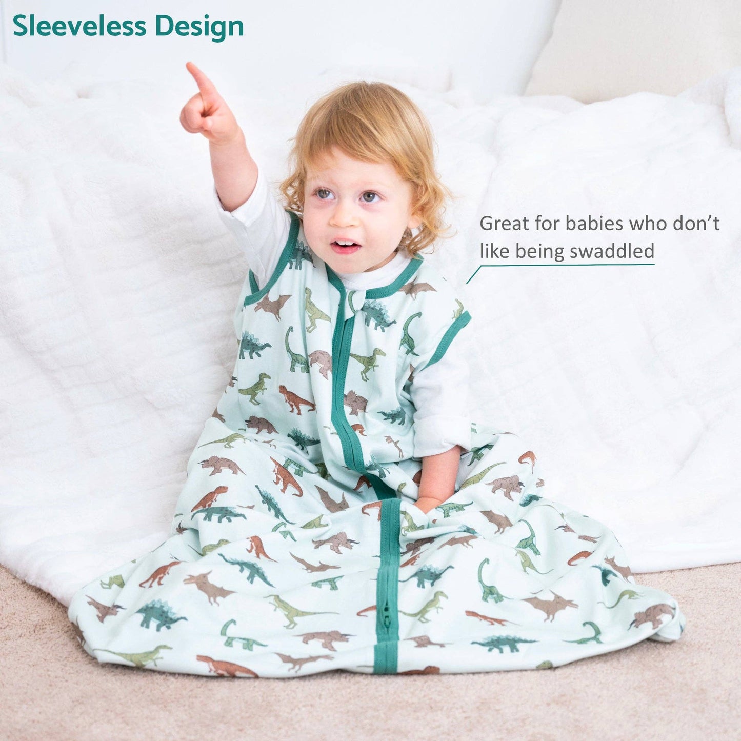 Organic Cotton Sleep Sack 0.5 TOG Dinosaur