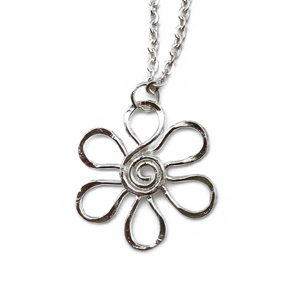 Silver Daisy necklace