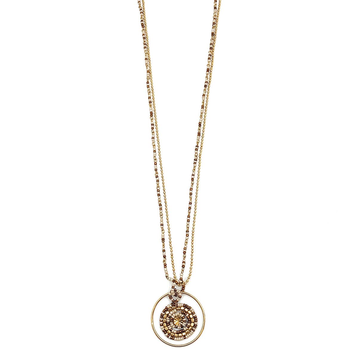 Sachi Coffee & Cream Necklace