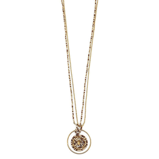 Sachi Coffee & Cream Necklace