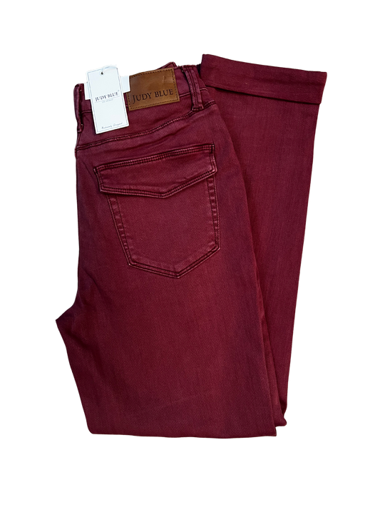 Aurora - High Rise weekender dyed cuffed Judy Blue jeans
