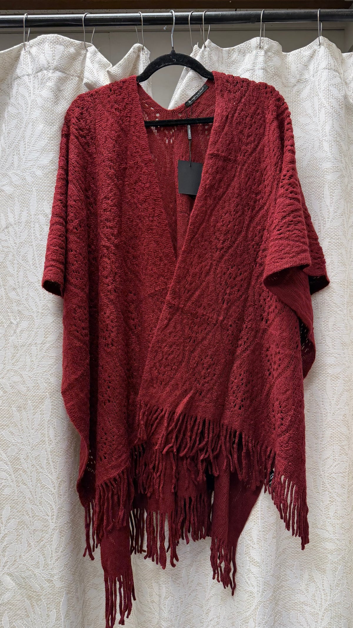 Burgundy shawl