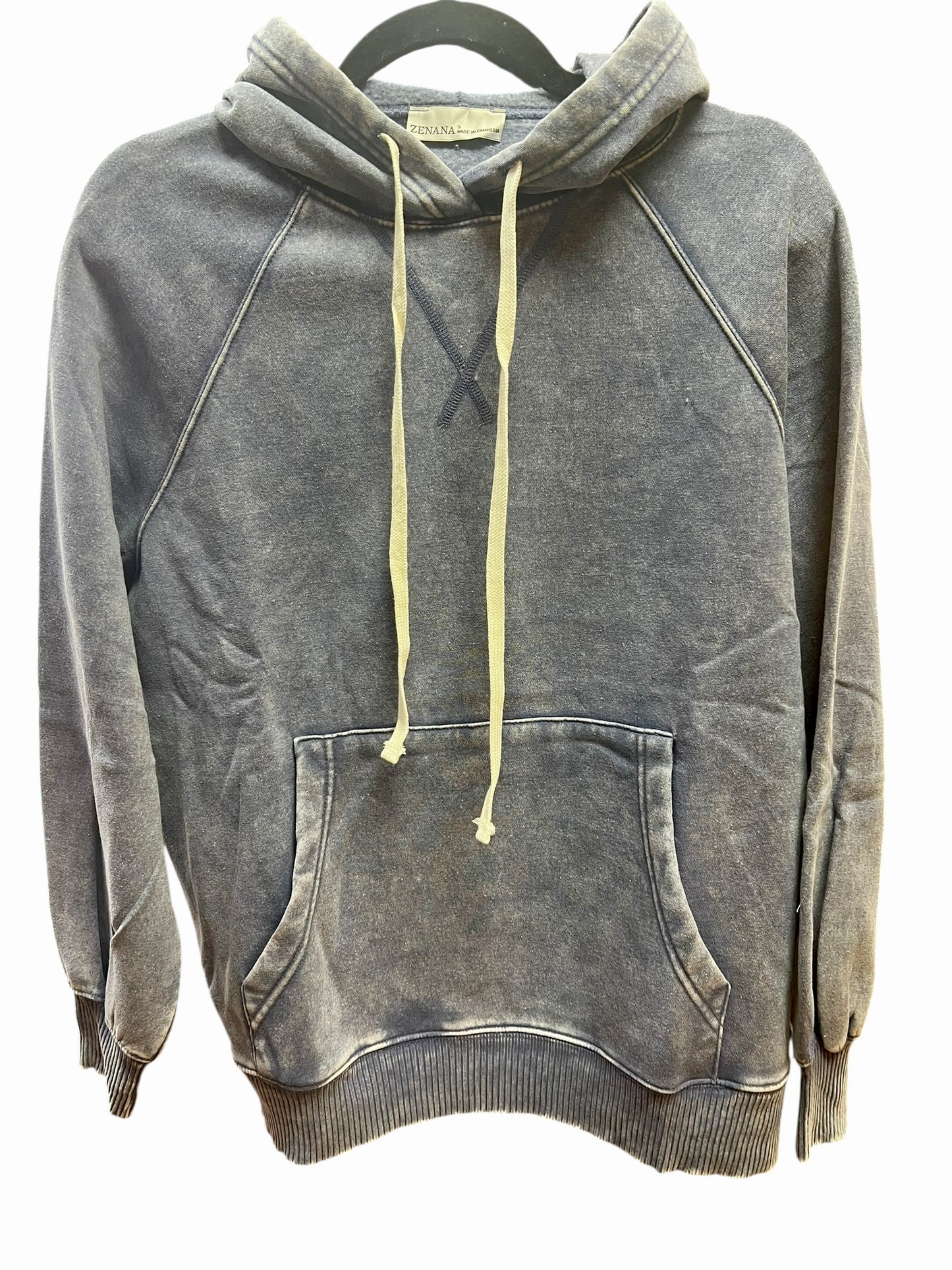 Marlin blue acid wash hoodie