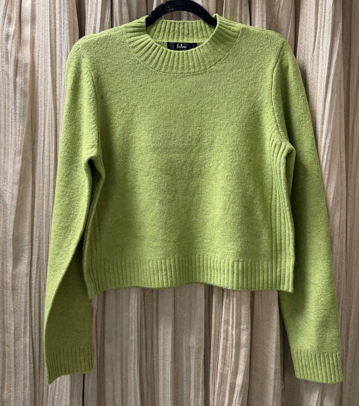 Chartreuse green sweater
