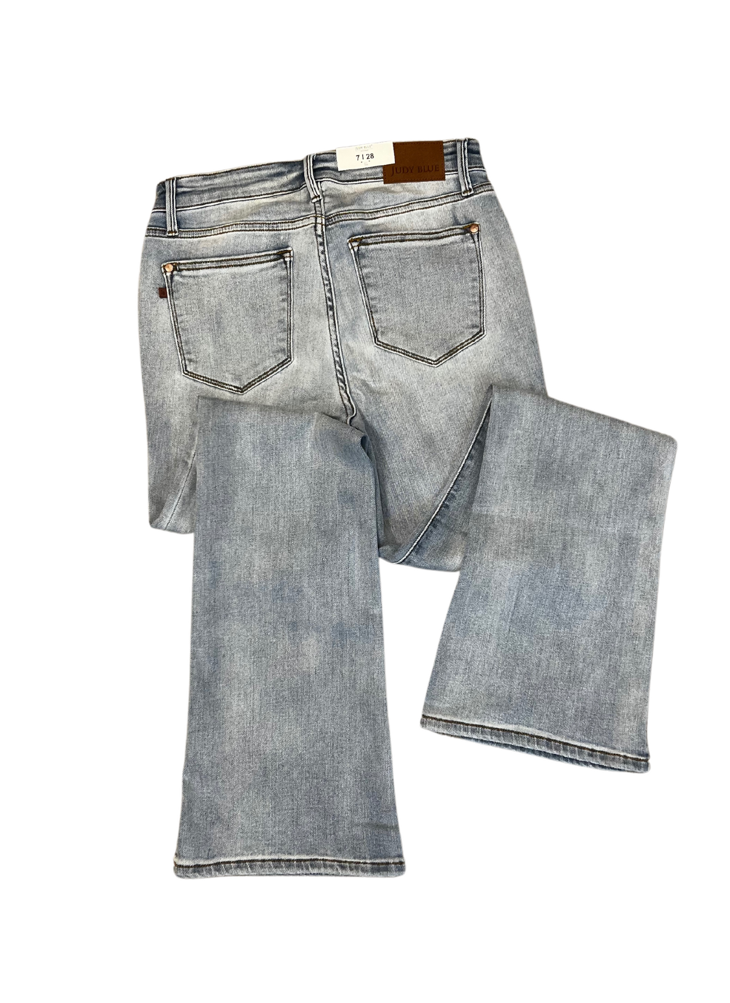 Mid-rise side slit bootcut Judy Blue Jeans