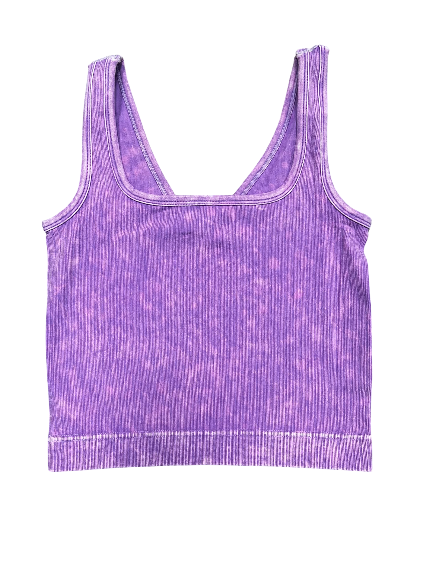 2 way ribbed seamless crop tank