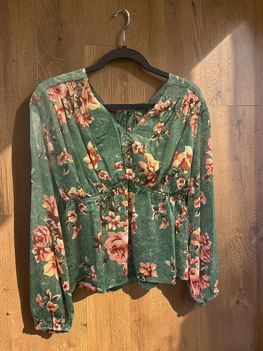 Floral long sleeve blouse