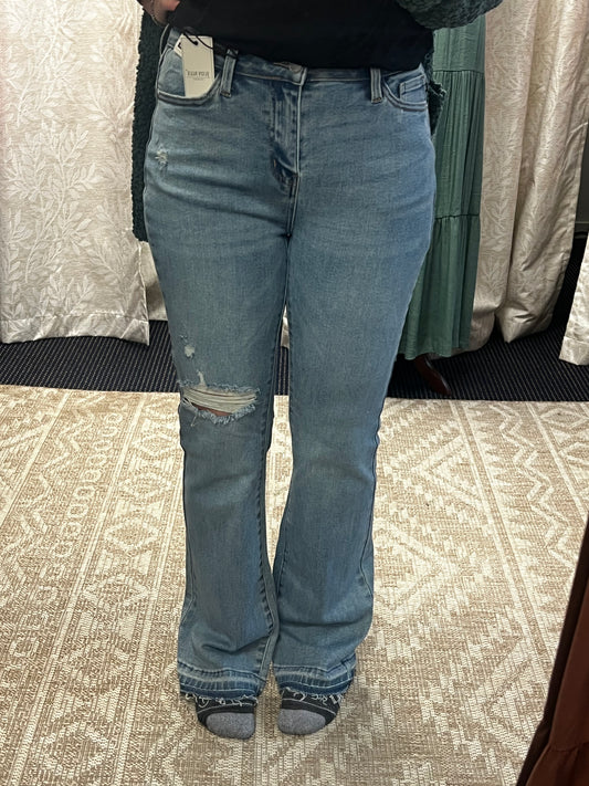 Savannah- Mid rise Destroy Bootcut Judy blue jeans