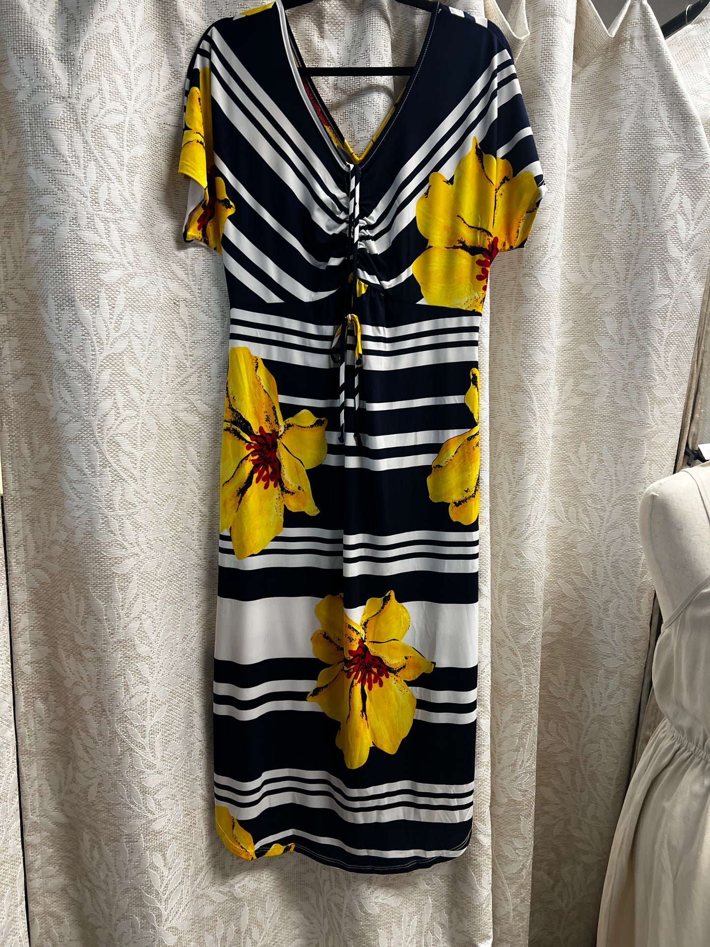 Floral stripe dress