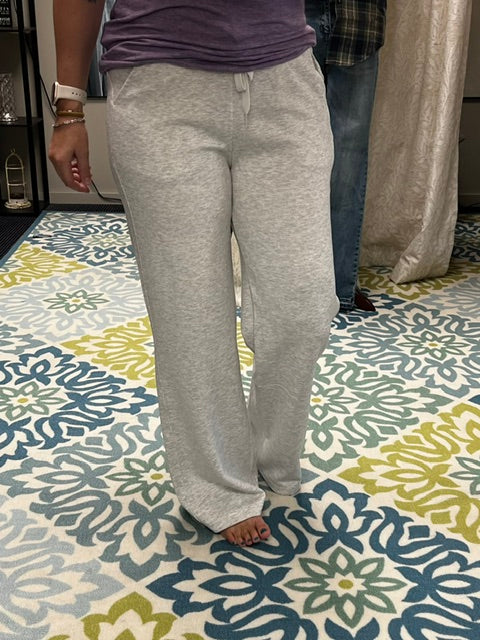 Heathered grey lounge pants