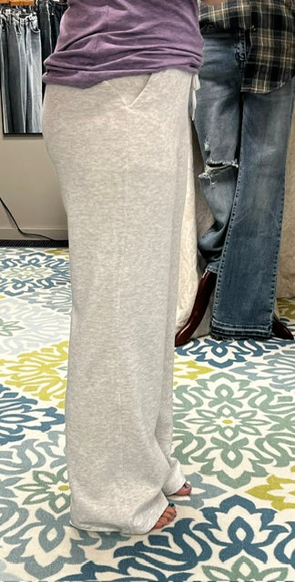 Heathered grey lounge pants