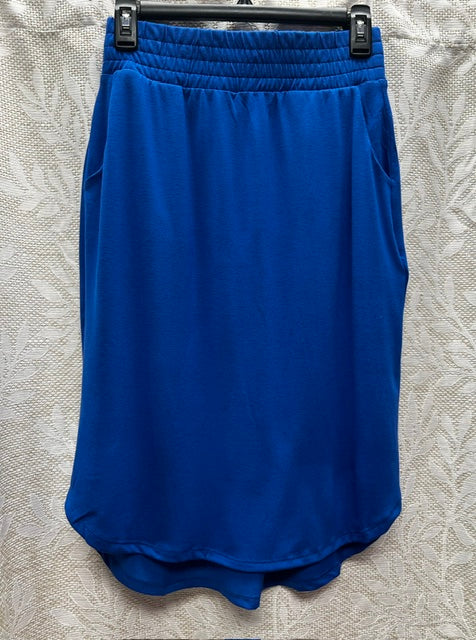Ocean Blue tulip hem skirt