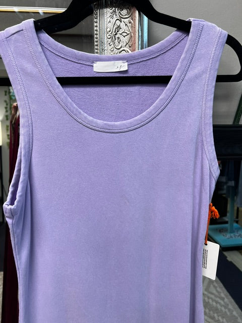 Lavender sleeveless long dress