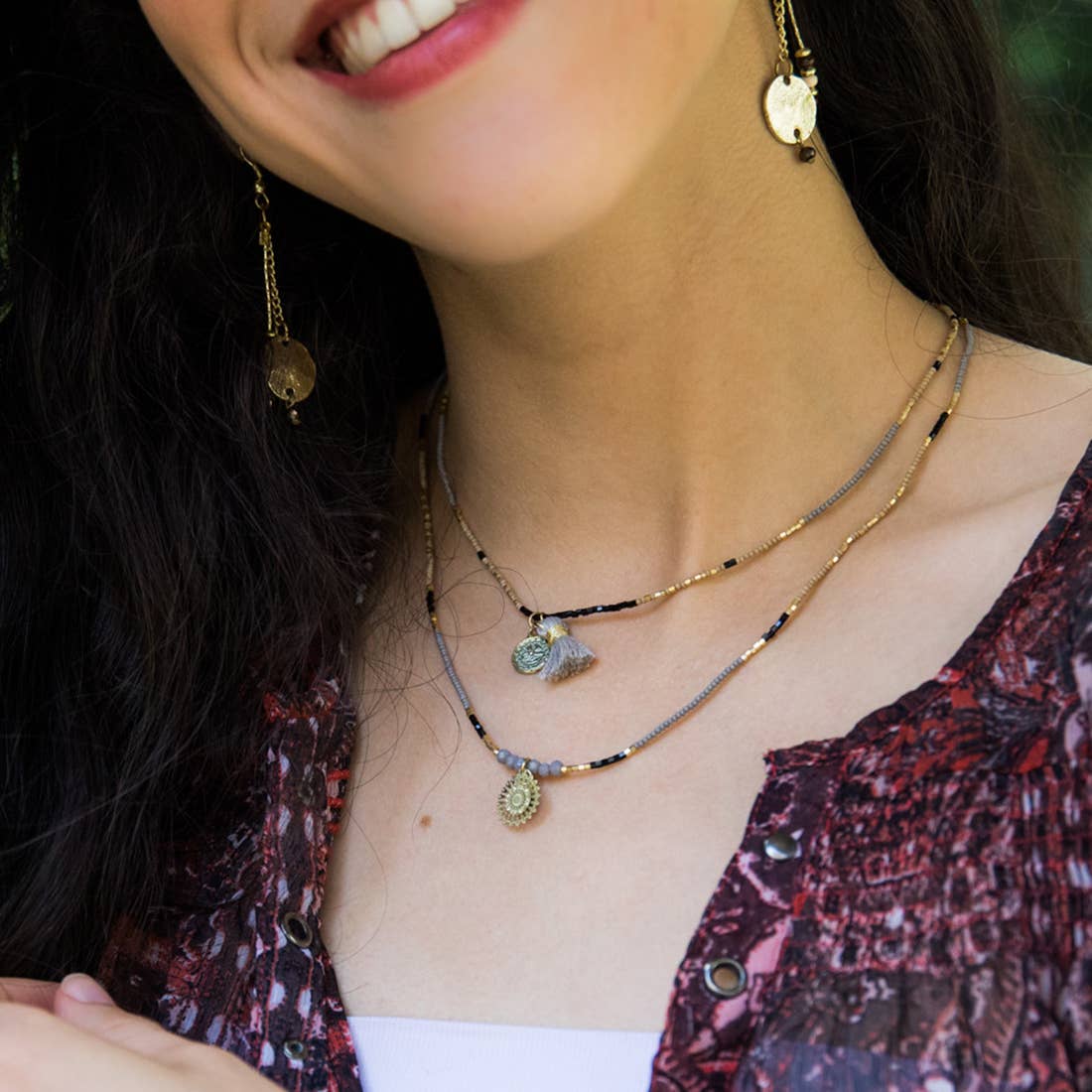Dual Layer Short Necklace