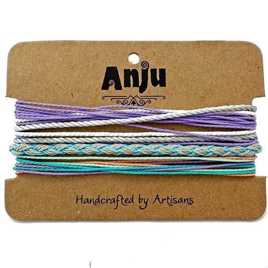 Weave & Wander Lavender Dream Trio Bracelet Set