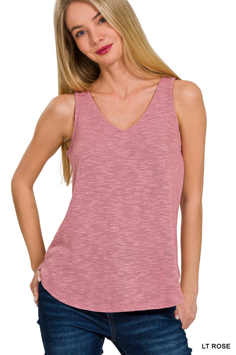 V Neck Sleeveless Cami Top