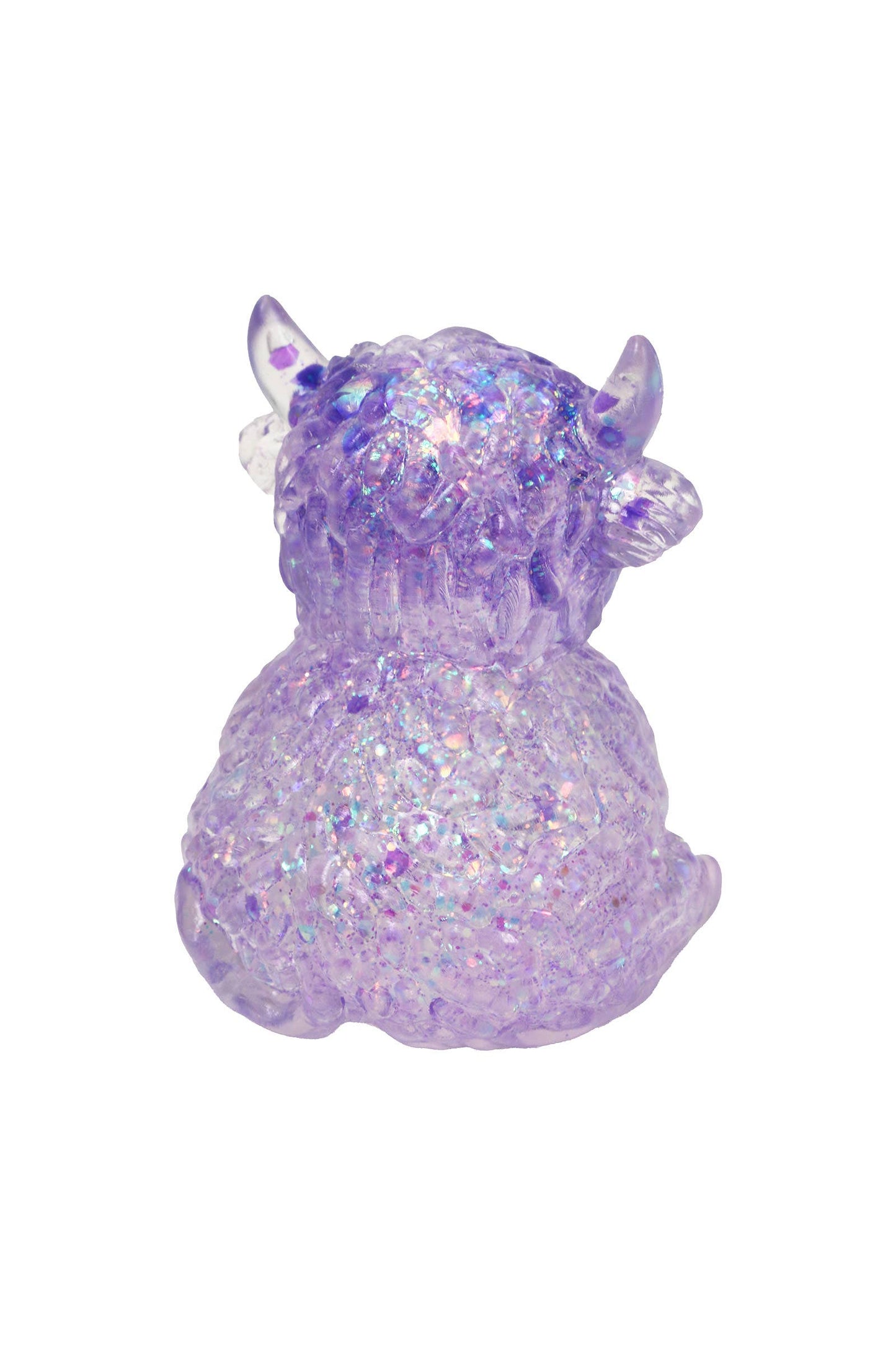 Highland Cow Glitter Maltose Squishy Toy
