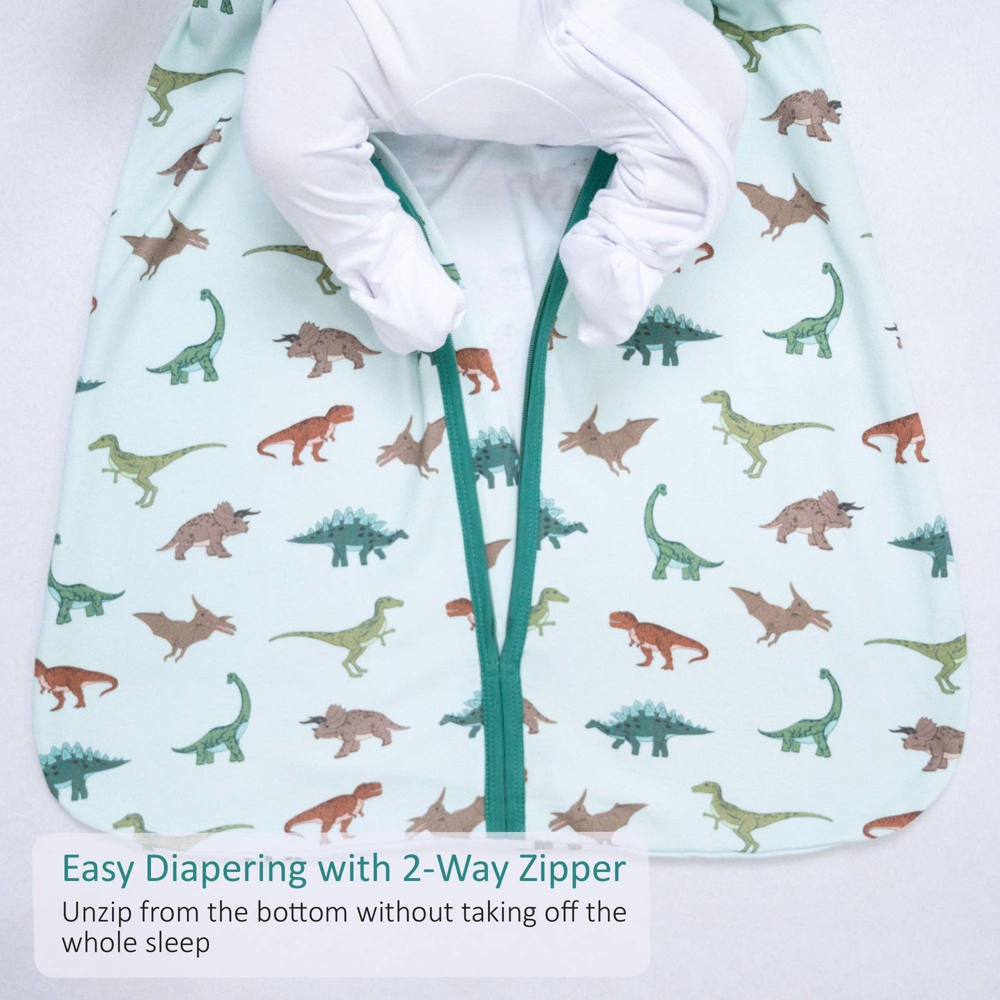 Organic Cotton Sleep Sack 0.5 TOG Dinosaur