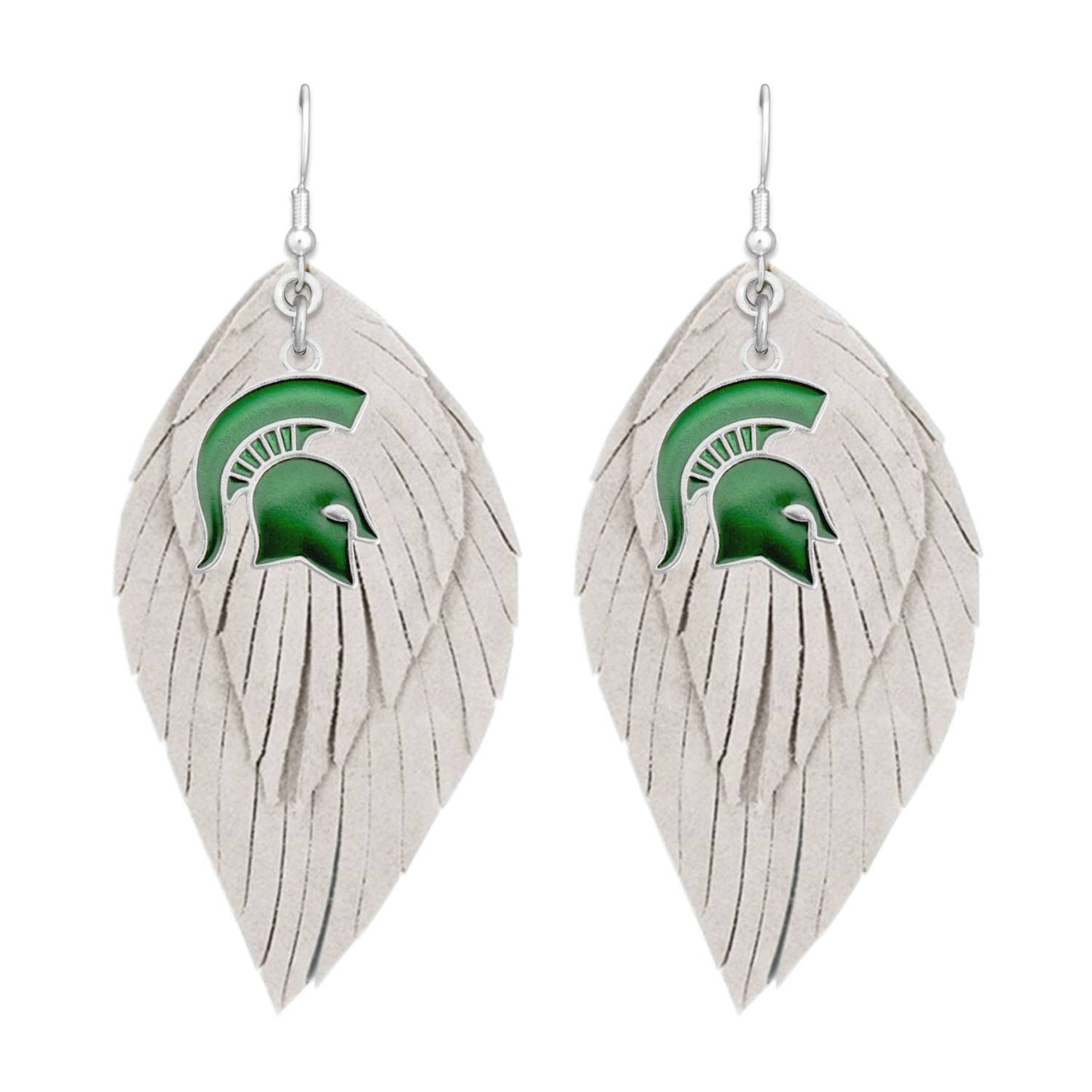 Michigan State Spartans Iridescent Logo earrings