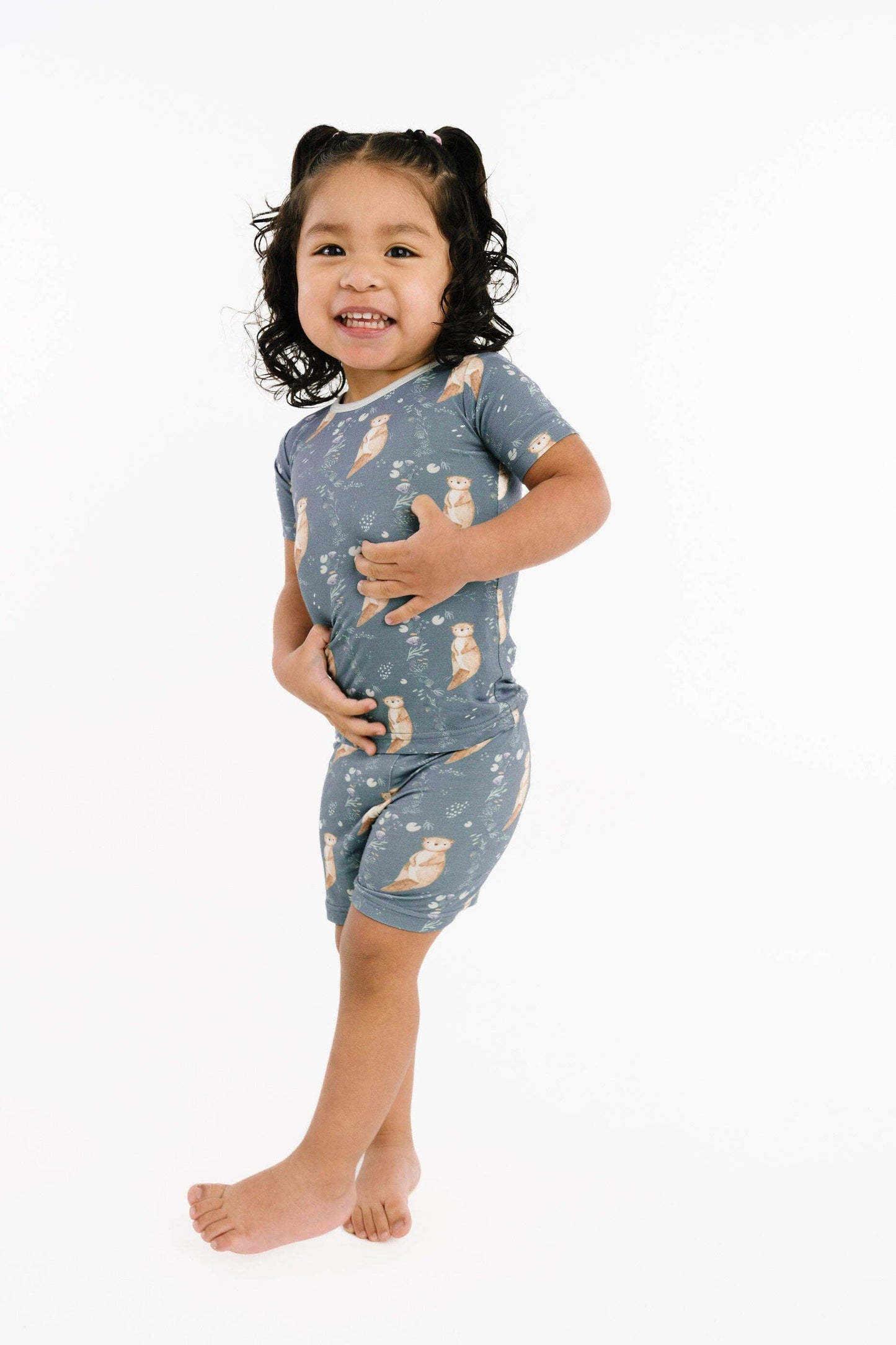 Otter Pals Bamboo Shorts Set