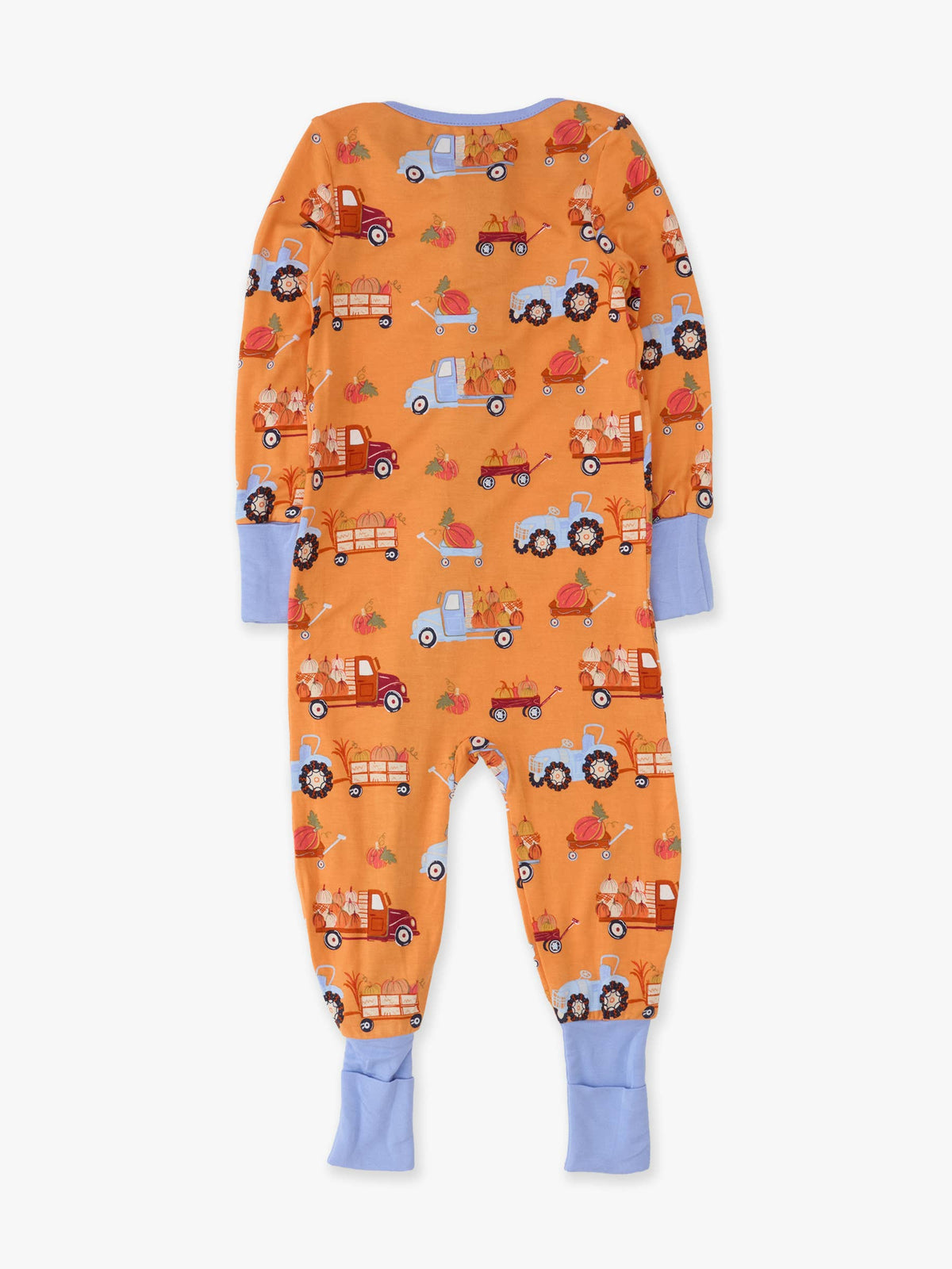 Baby Bamboo Viscose Harvest Haul Convertible One Piece Footie Pajama