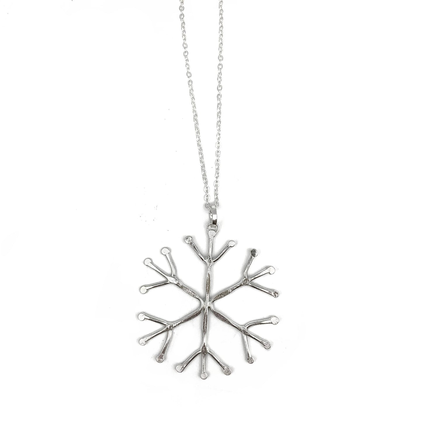 Silver Plated snowflake Necklace