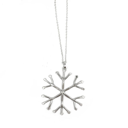 Silver Plated snowflake Necklace