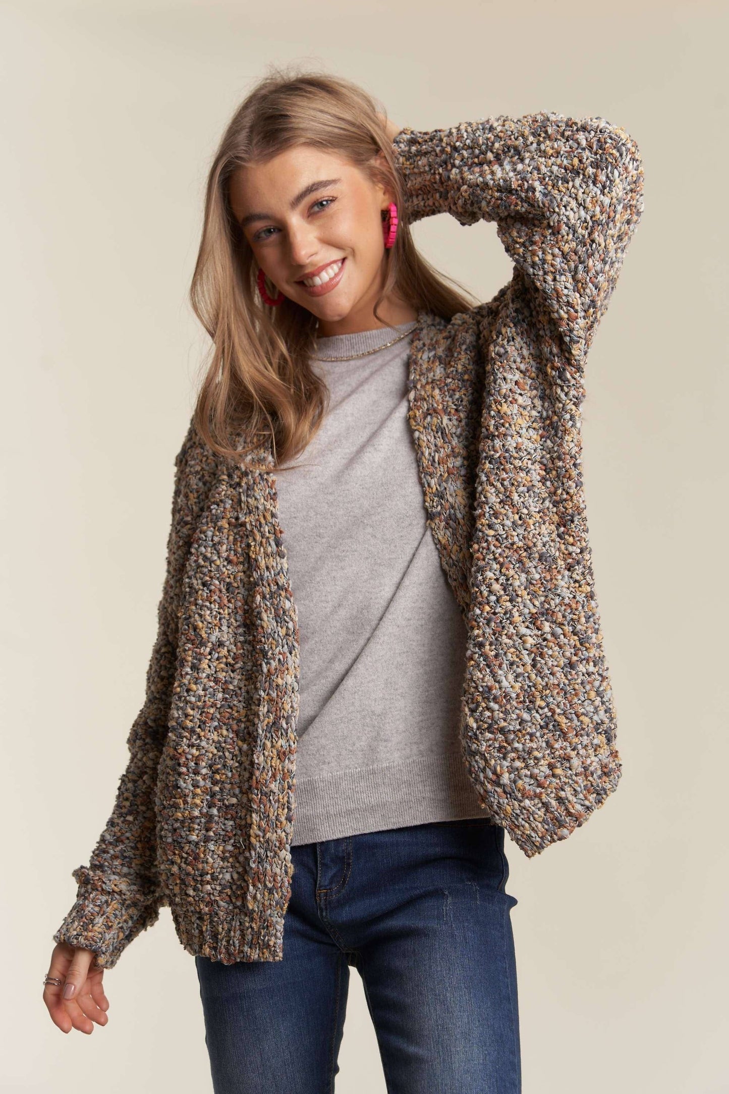 Multicolor cardigan sweater