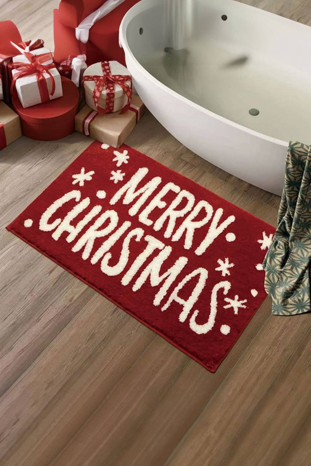 Merry Christmas Absorbent Microfiber rug