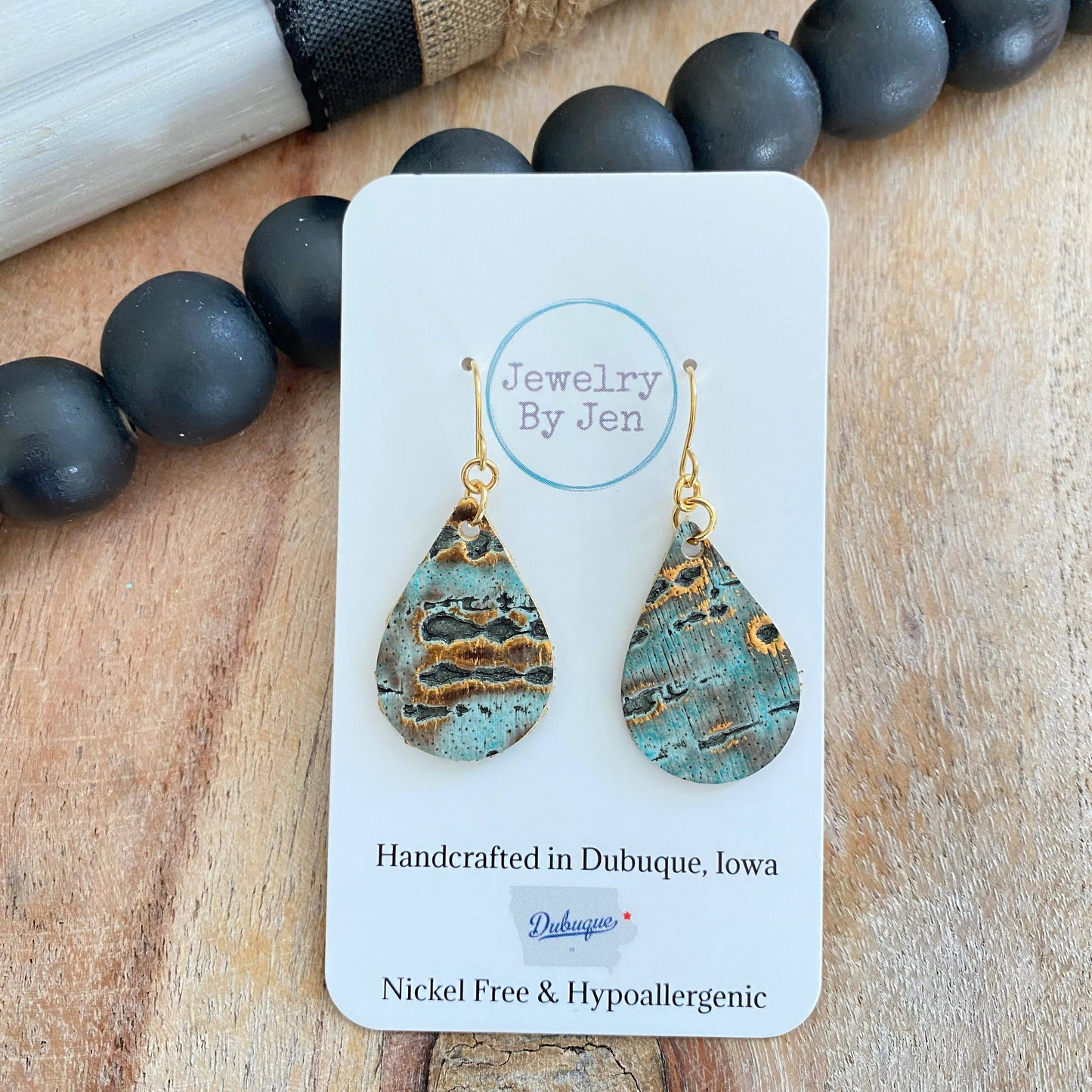 Turquoise Wildwood teardrop earrings