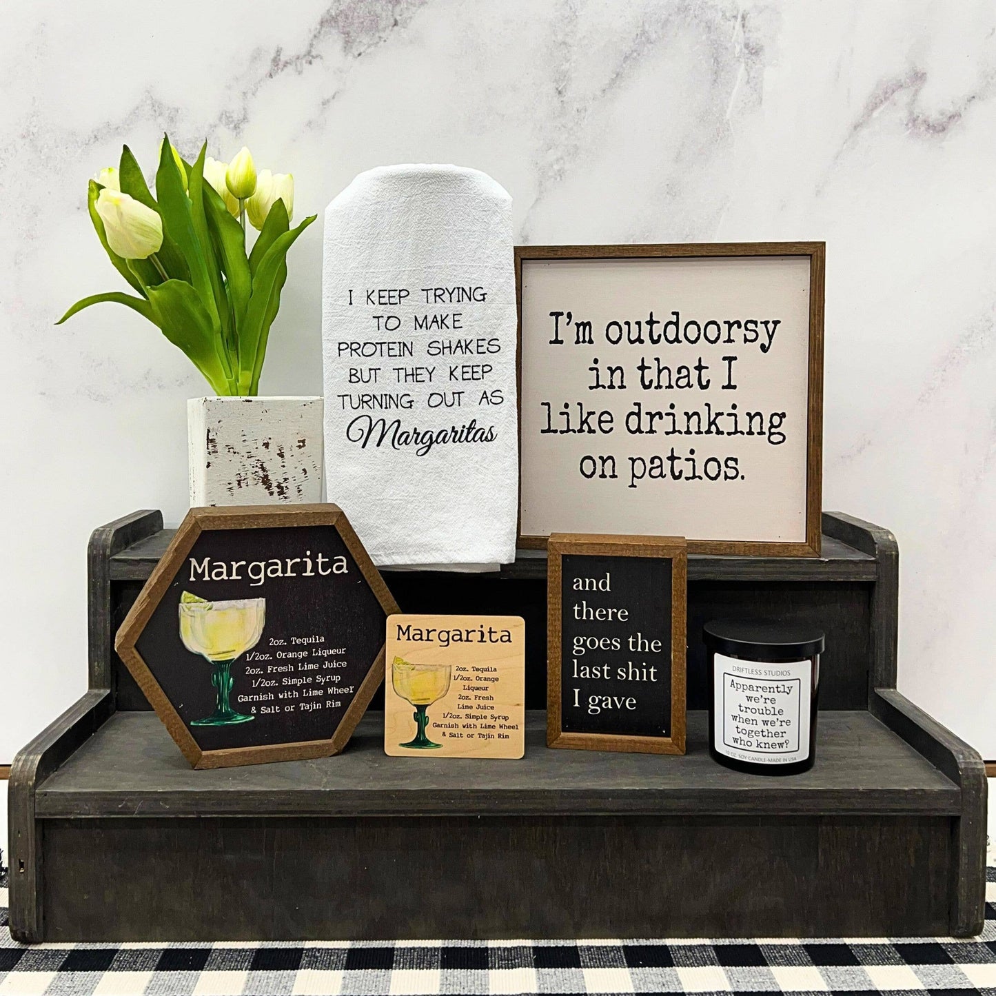 6X4 Funny Home Decor And There Goes The Last Shit Small Sign