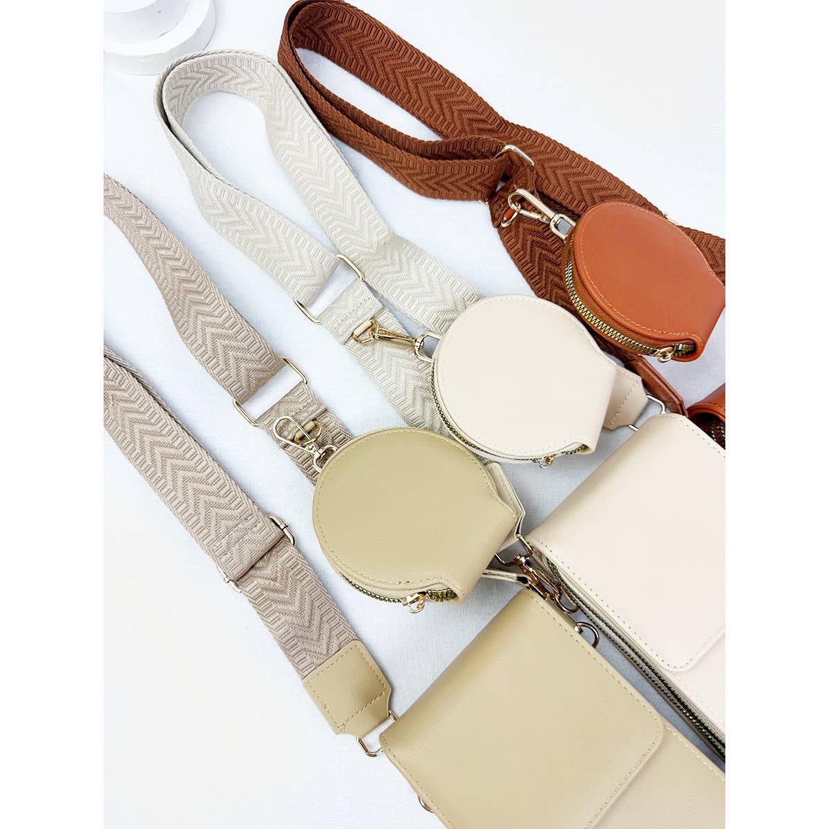 Faux Leather Sling Bag w/coin purse