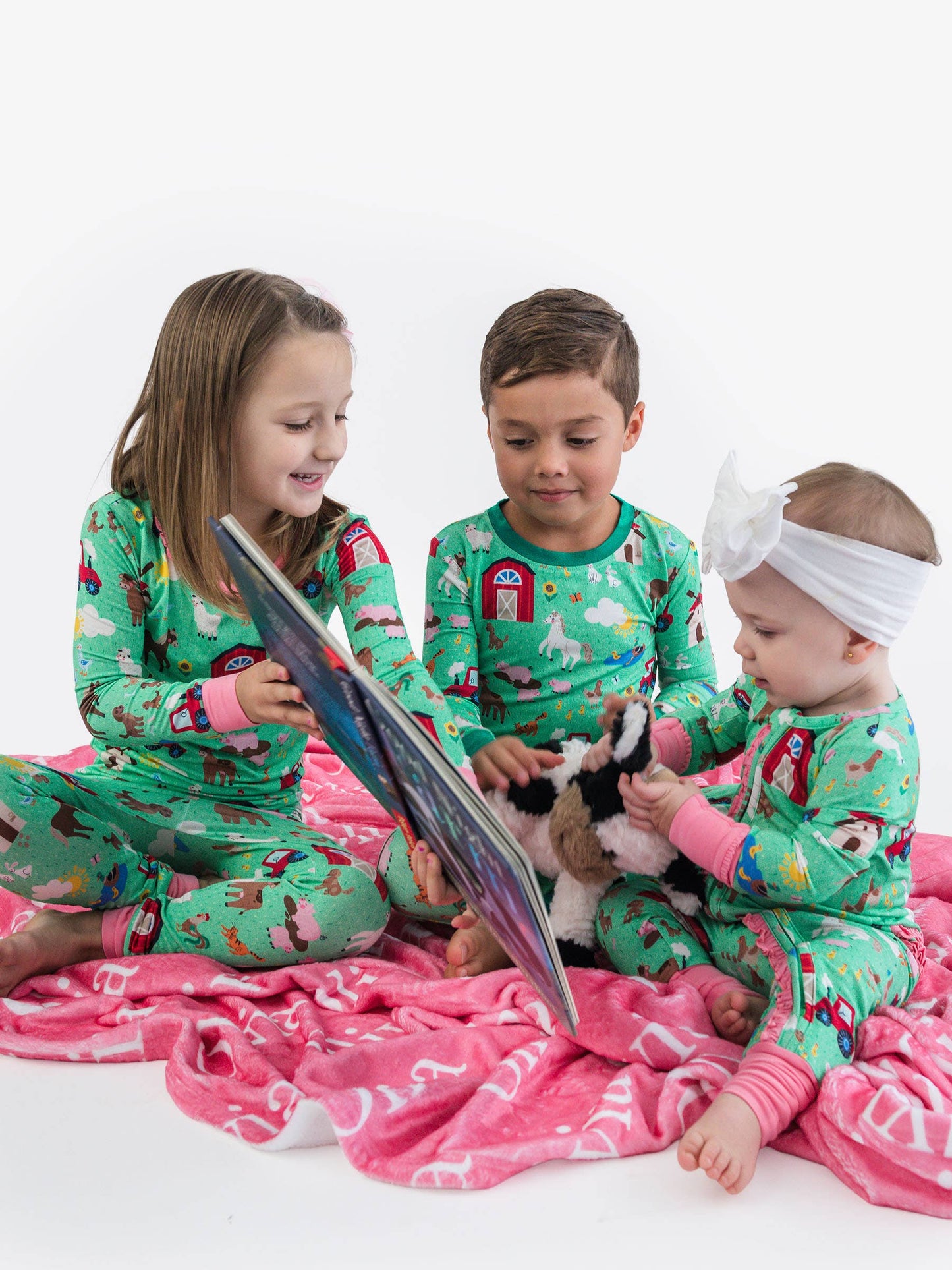 Farm Friends Long Sleeve Pj Set Bamboo Viscose