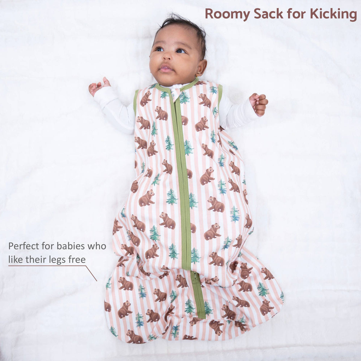 Organic Cotton Sleep Sack 0.5 TOG Baby Bear