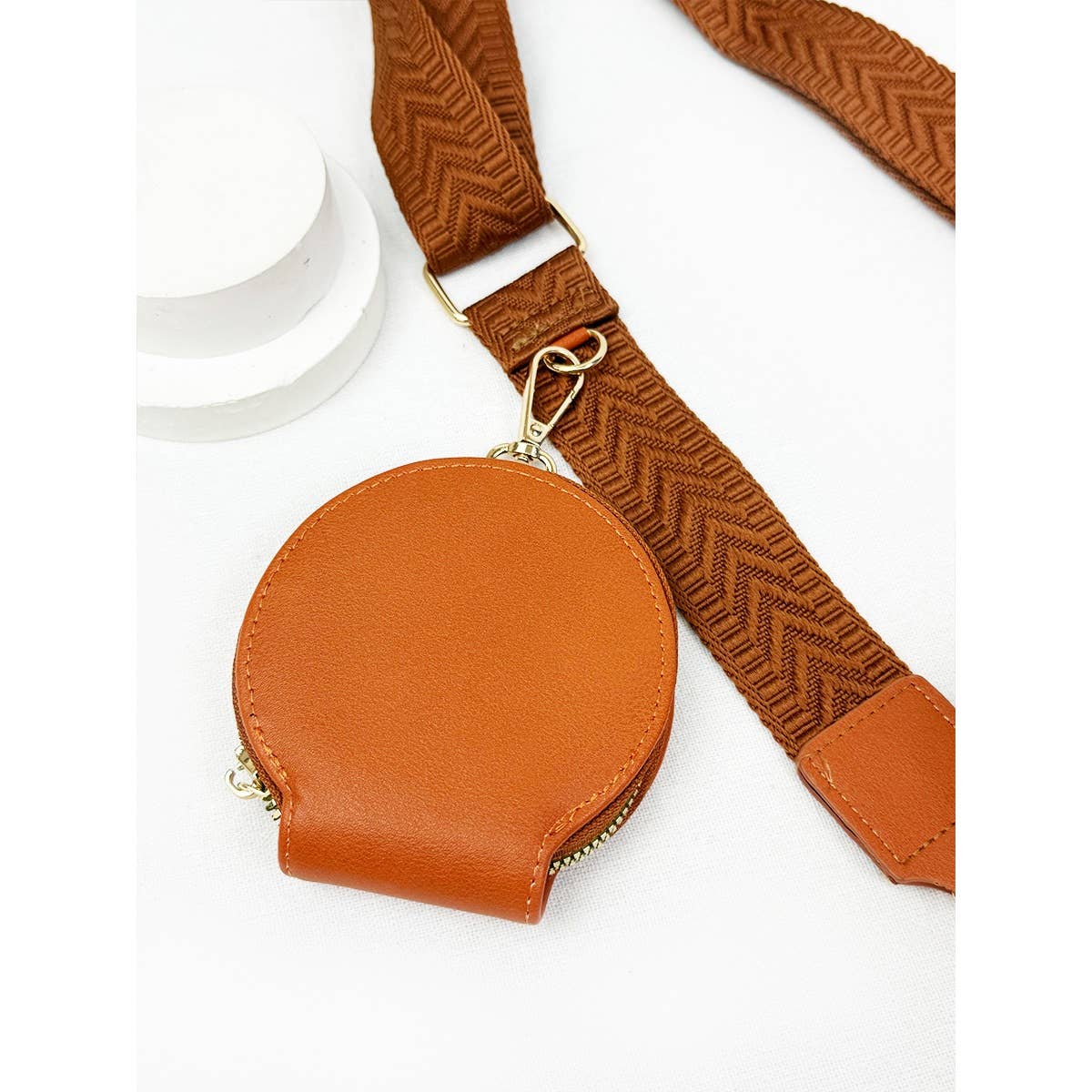 Faux Leather Sling Bag w/coin purse