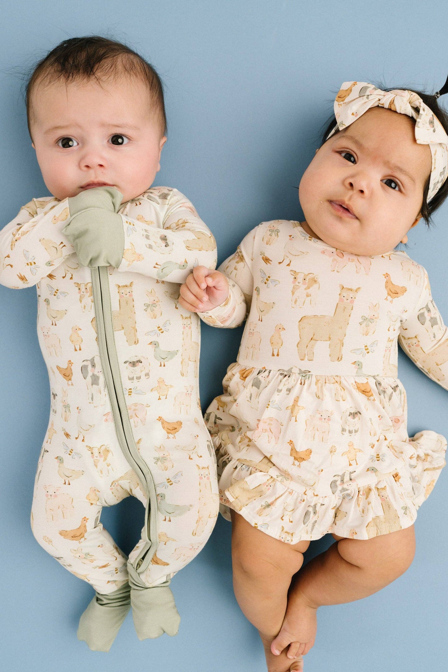 Spring Farm Long Sleeve Bodysuit Bamboo Dress