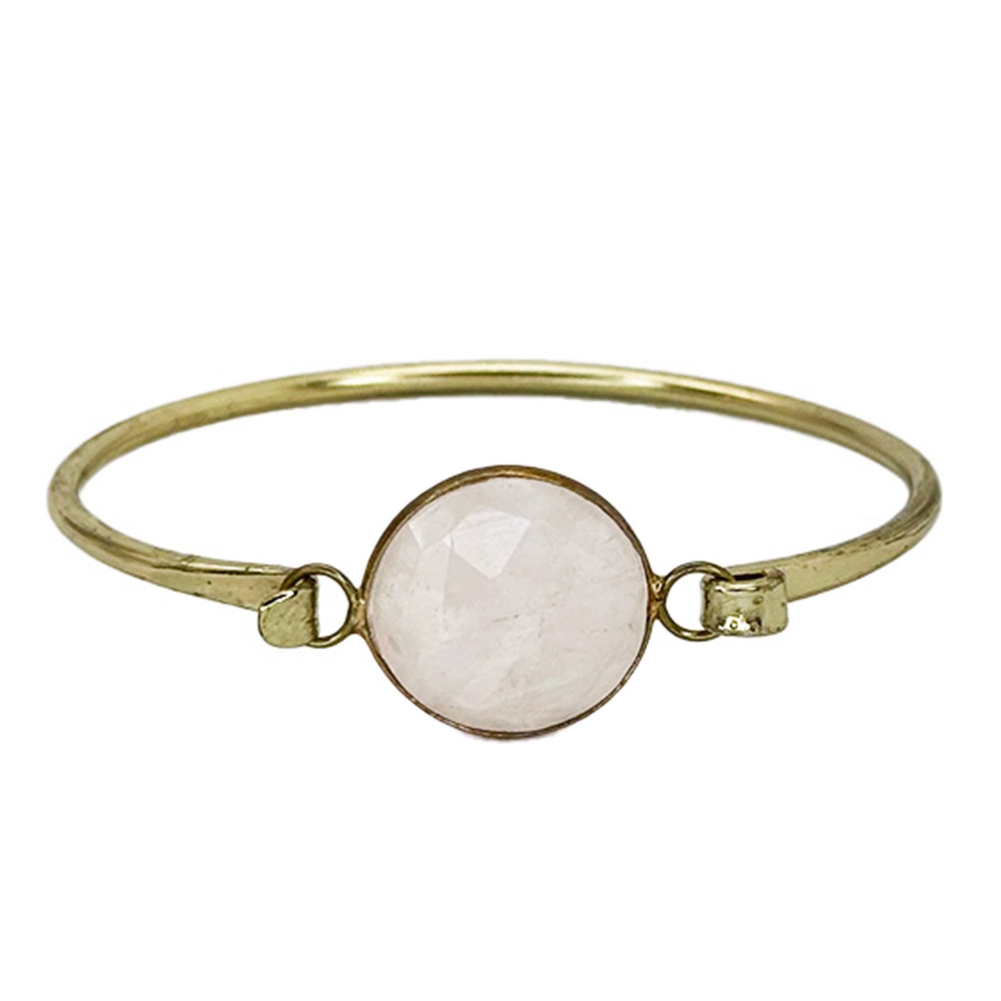Bracelet with Semi-Precious Stone - Rose Quartz