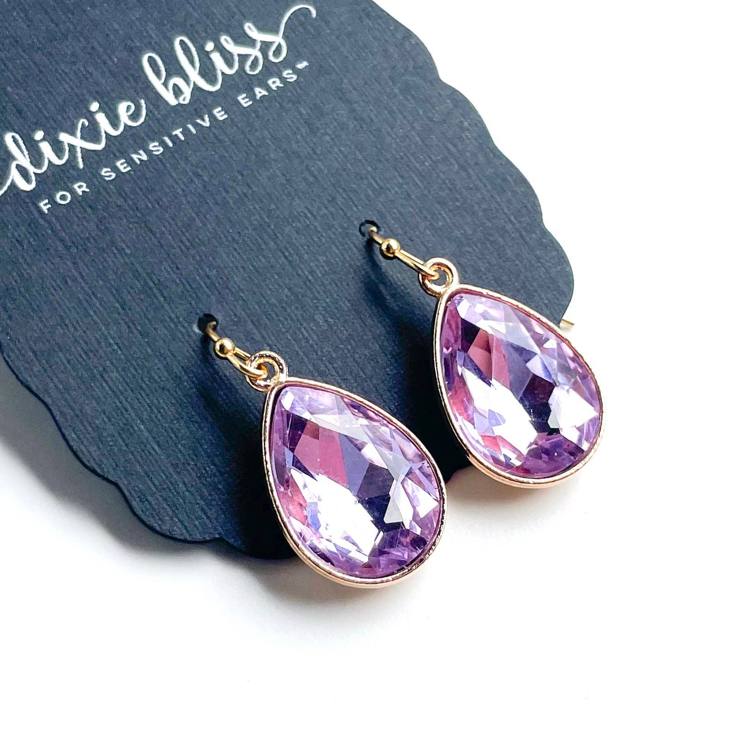 Lilac Drop earrings