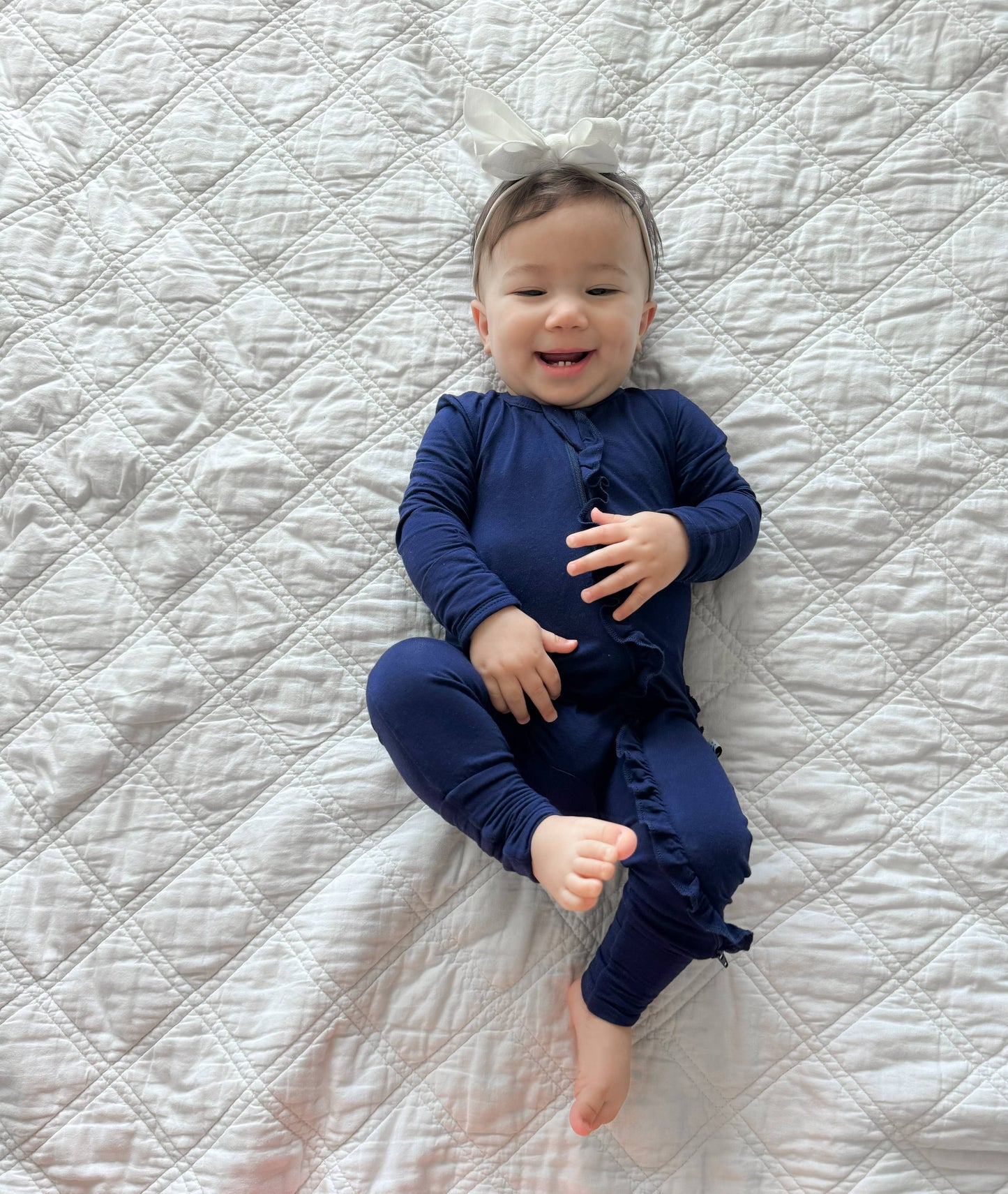 Midnight - Ruffle Bamboo Sleeper