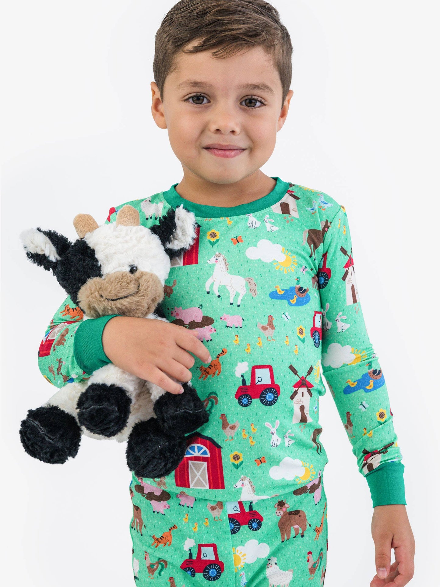 Farm Friends Long Sleeve Pj Set Bamboo Viscose