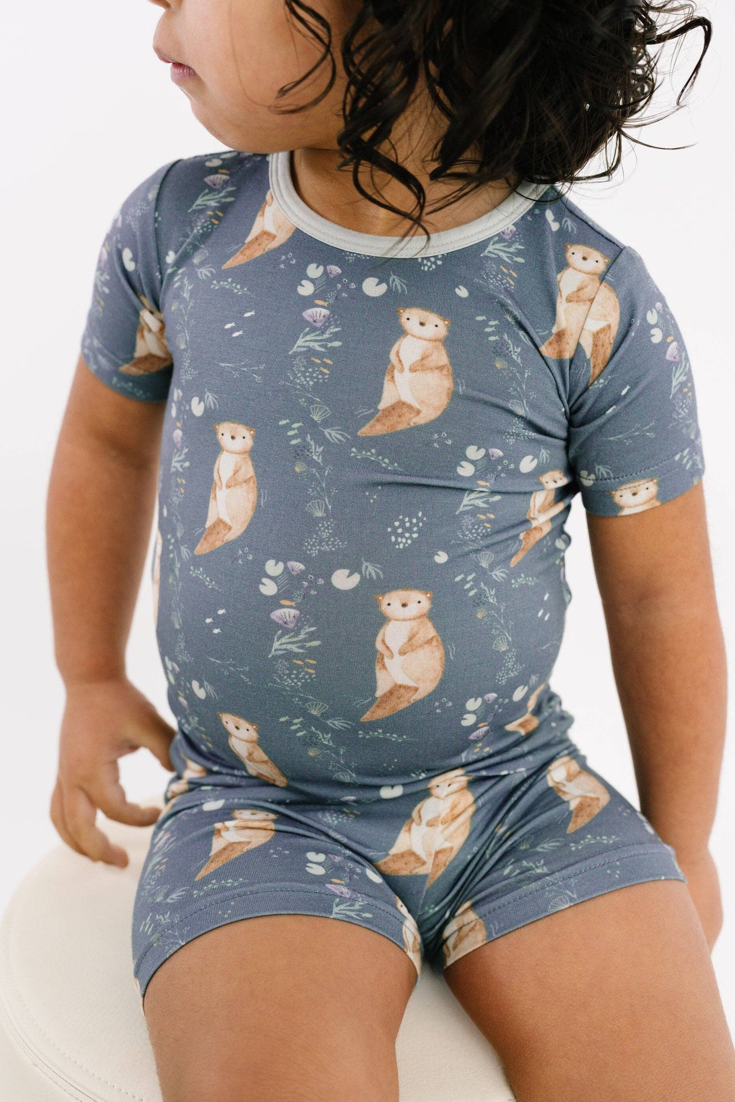 Otter Pals Bamboo Shorts Set