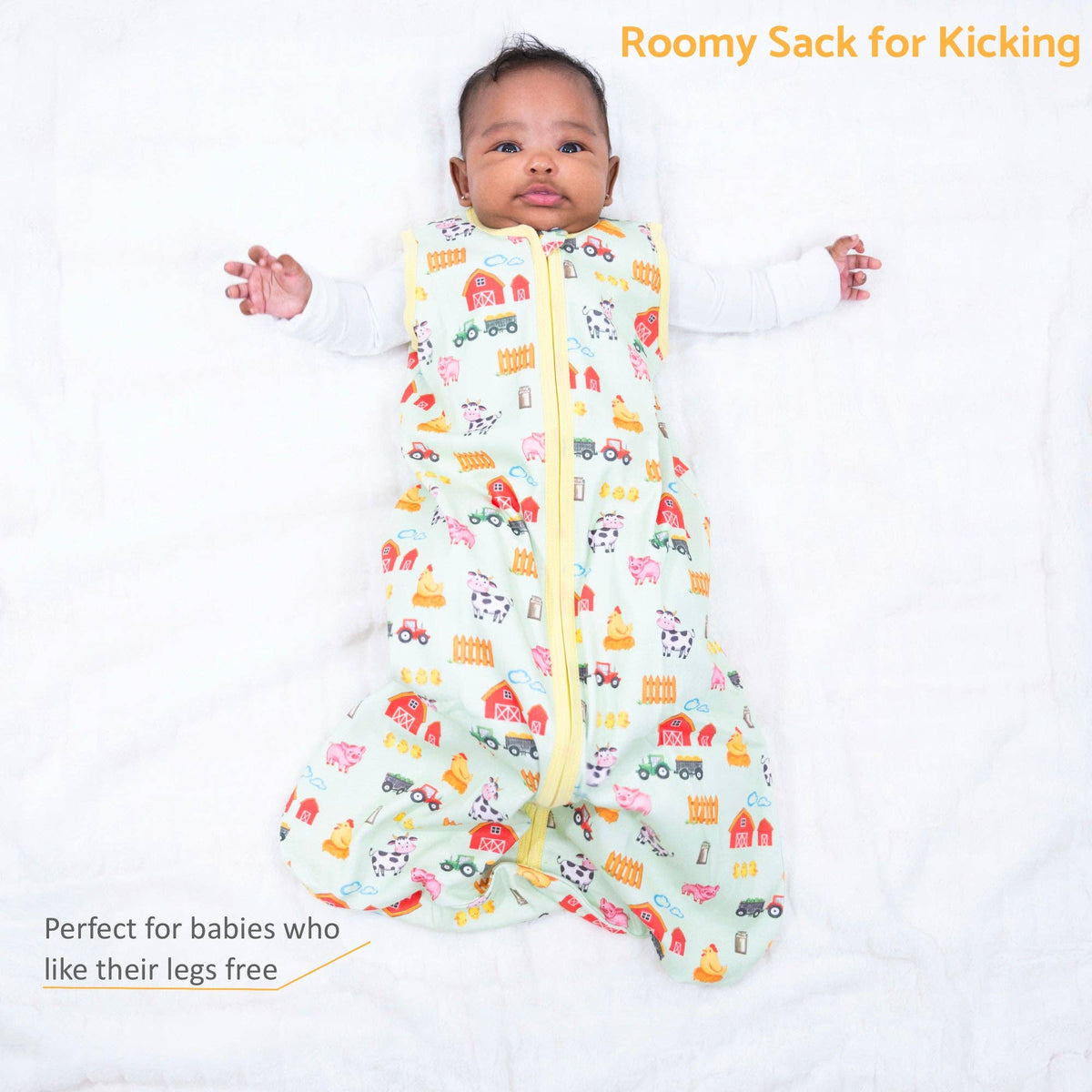 Organic Cotton Sleep Sack 0.5 TOG Little Barnyard