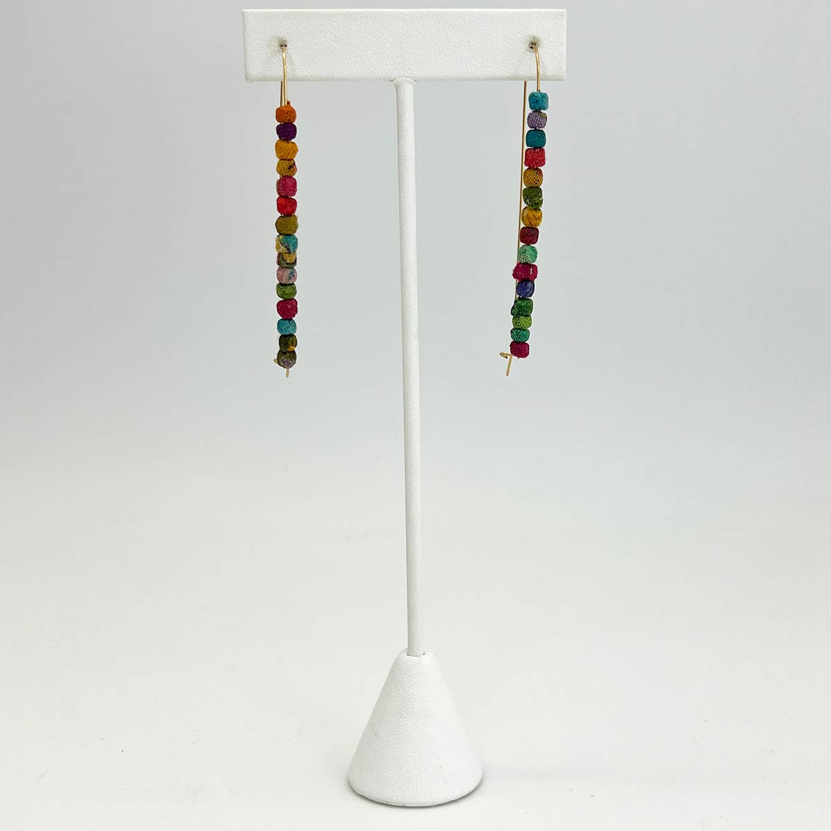 Aasha Small Beaded Needle Earrings