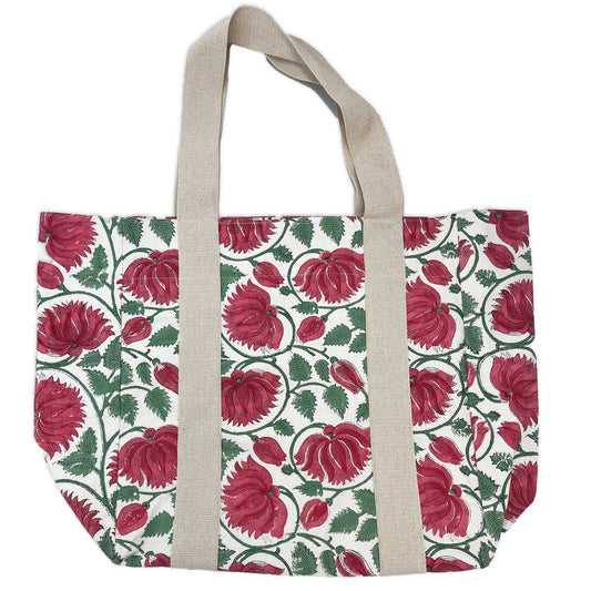 Strawberry Dalia- Canvas Bag