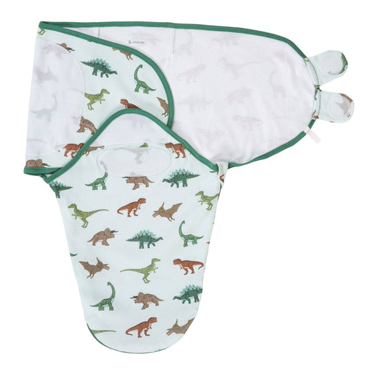 Cotton Velcro Newborn Swaddle Sack Dinosaur