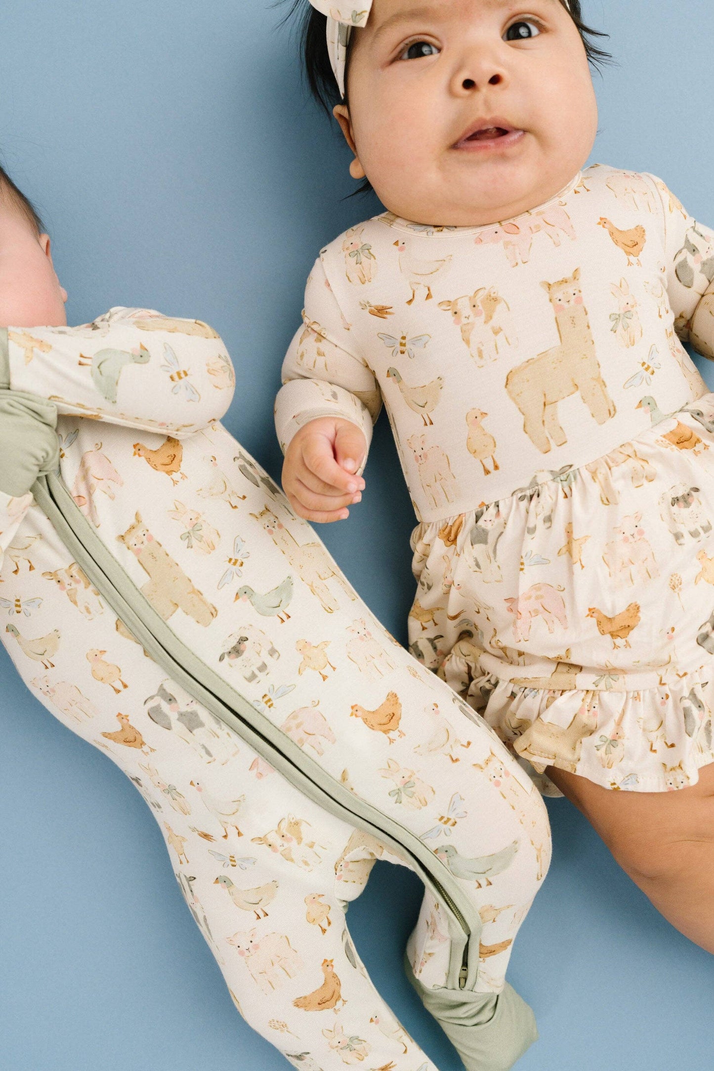 Spring Farm Long Sleeve Bodysuit Bamboo Dress